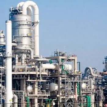 a factory with pipes and tubes
